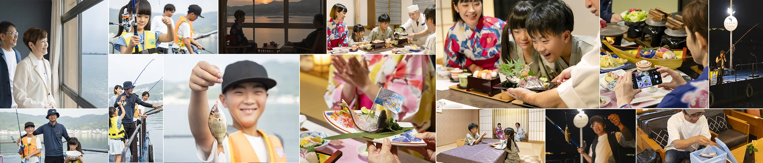 朝も昼も夜も釣りが楽しめる、当館専用のプライベート釣り桟橋。